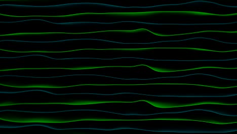 animación temática de tecnología abstracta con ondas onduladas.