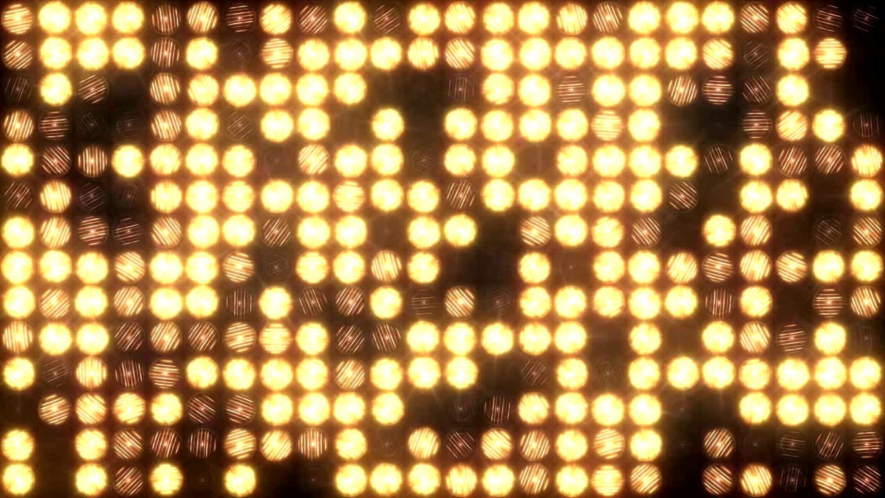 Slowly flashing lights in the wall of light.