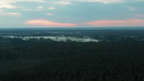 aerial view of a rural landscape