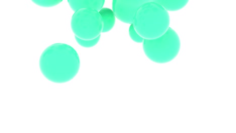 abstract 3d bolas líquidas. animación de renderizado en 4k. bucle sin costuras.