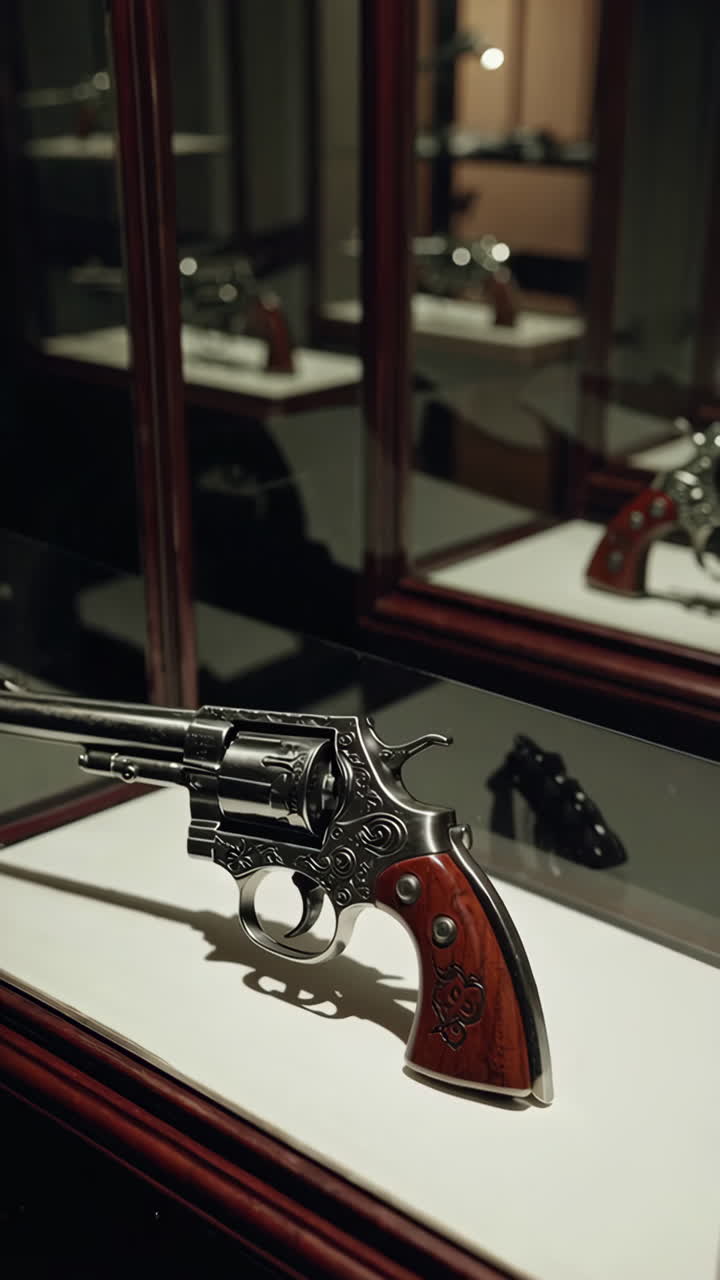 Antique Revolver Display