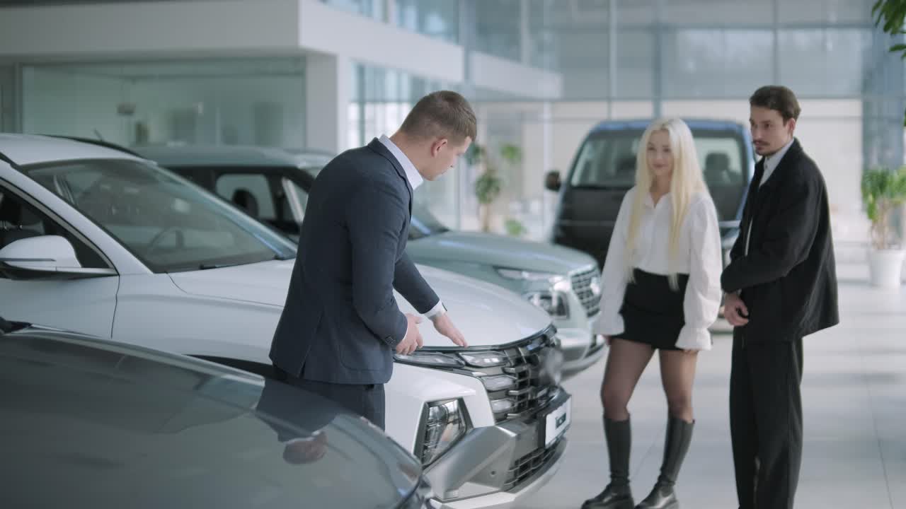 Customers at a Car Dealership