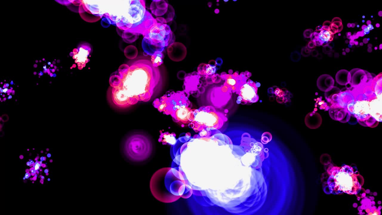 animación de partículas de forma de anillo gráficos de movimiento