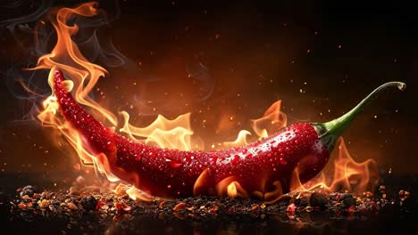 fiery red chili pepper
