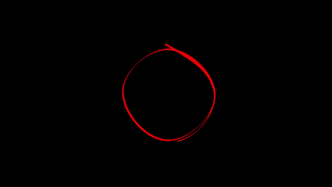 Linee e forme rosse astratte su sfondo nero