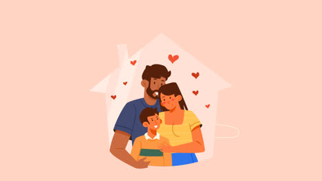 Eine-Animation-Einer-Handgezeichneten-Illustration-Zum-Internationalen-Tag-Der-Familie