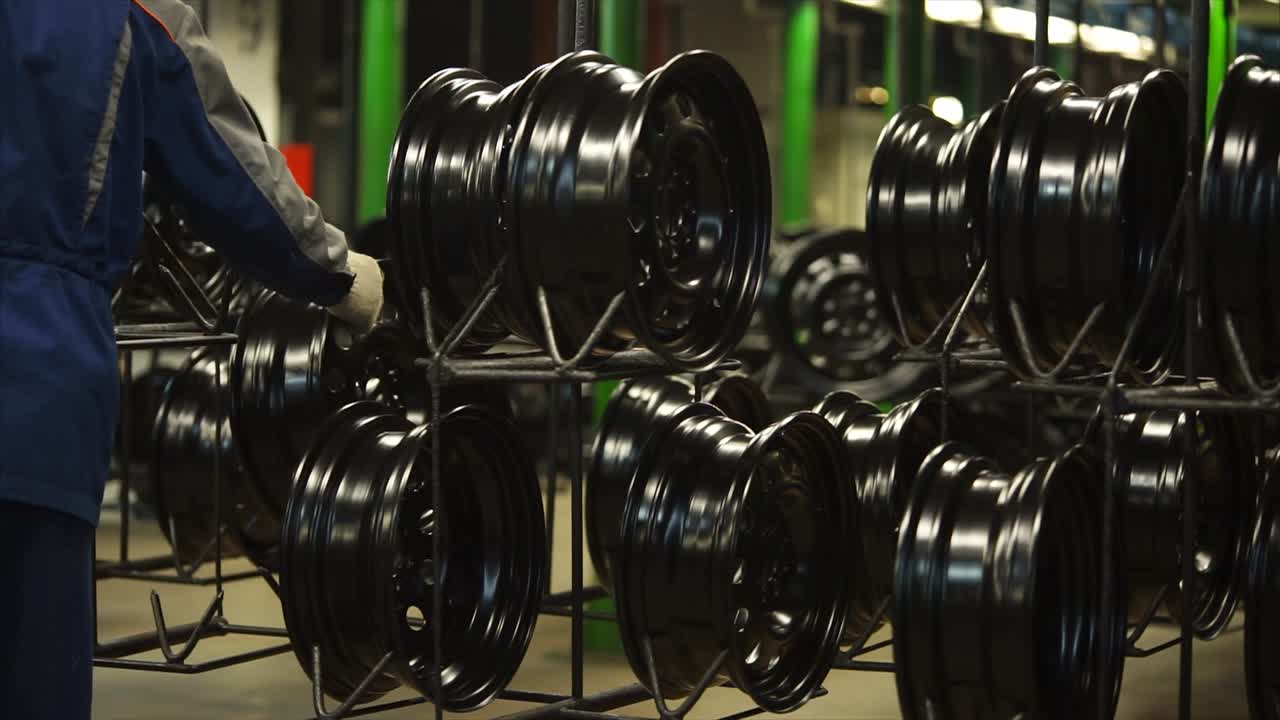 Black Painted Car Wheels Production Line