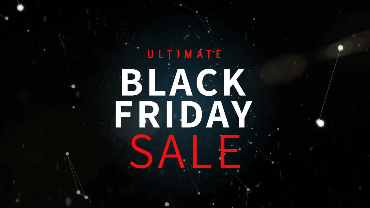 블랙 프라이데이 판매 4k의 디지털로 생성 된 비디오