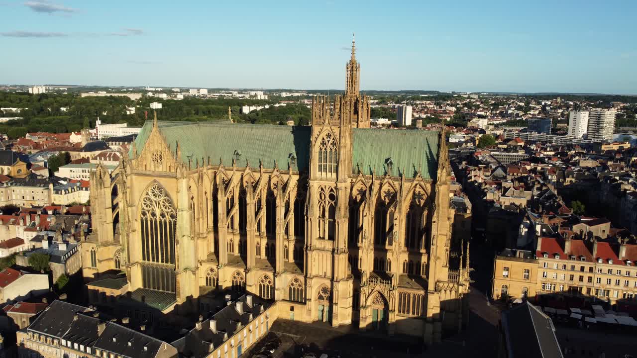Aerial View of Metz Cathedral