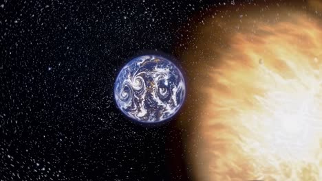 two planets in space