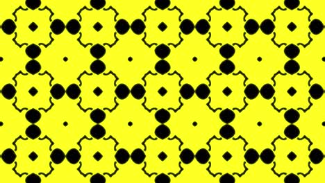 fondo de patrón geometrico sin costuras amarillo abstracto. rayas abstractas bucle de caleidoscopio. rápido psicodélico colorido kaleidoscopio vj fondo. discoteca fondo de movimiento abstracto. efecto caleidoscope