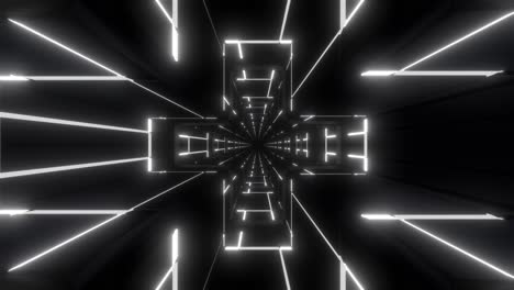 glowing neon tunnel