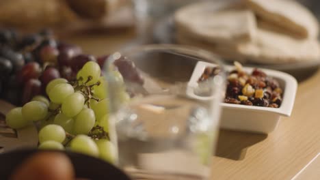 close up of food on muslim family table in home set for meal celebrating eid 5