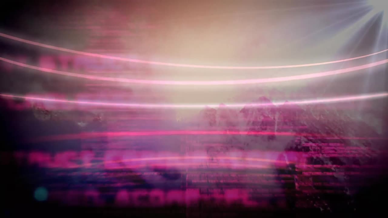 animación del procesamiento de datos sobre las montañas