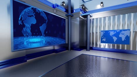 3D 가상 TV 스튜디오 뉴스