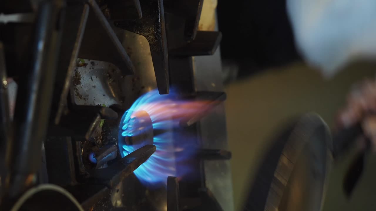 quemador de la estufa de gas