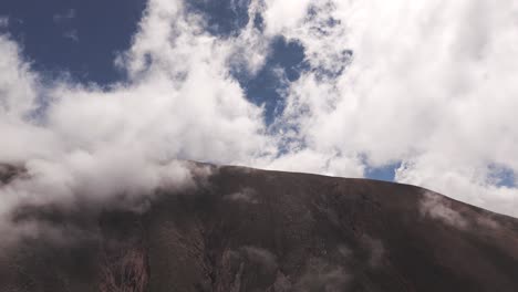 Beautiful-mountain-landscape-surrounded-by-clouds-in-the-north-of-Argentina,-National-Route-52,-Jujuy