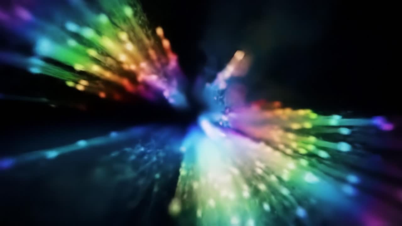 추상적인 다채로운 폭발