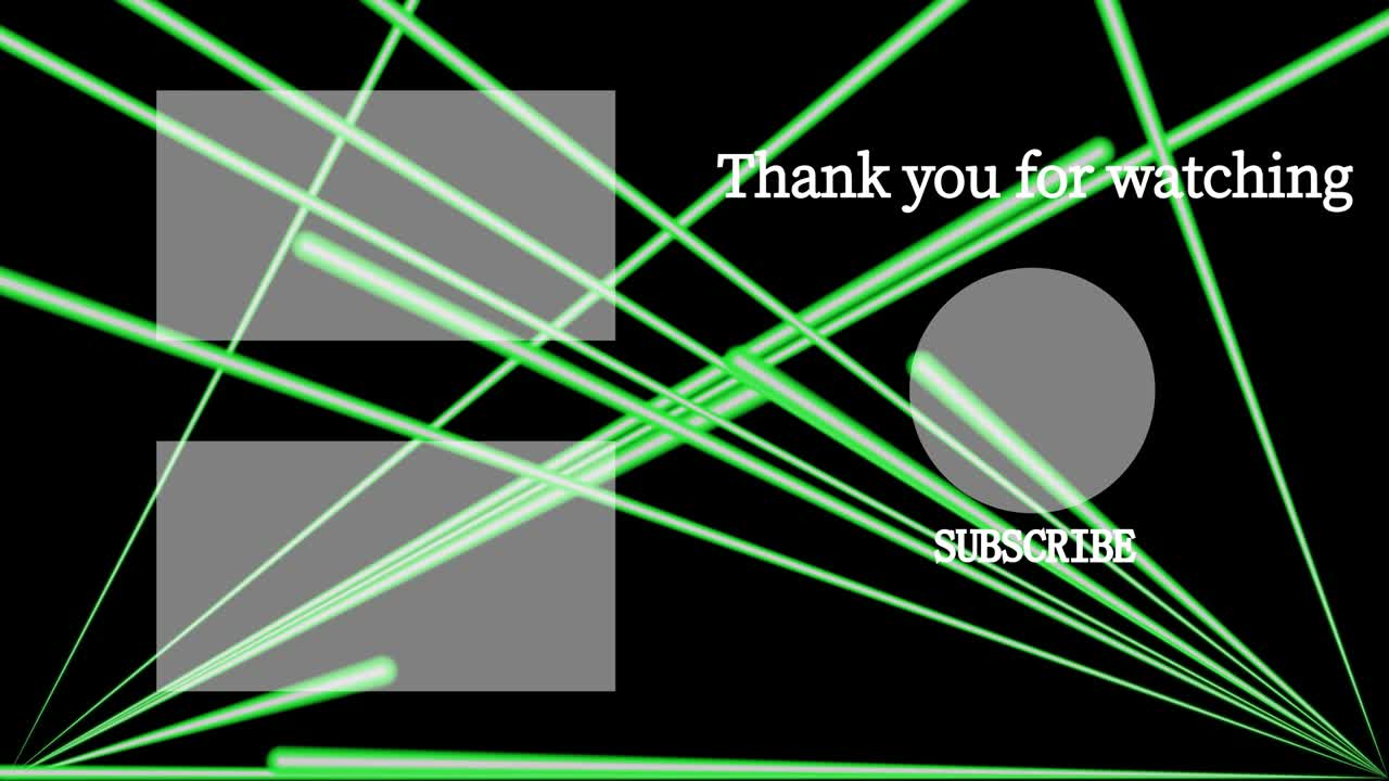 레이저 스테이지 세트  엔드 카드 엔딩 스크린 모션 그래픽