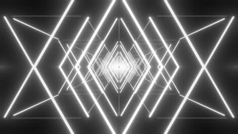 túnel de neón brillante y abstracto