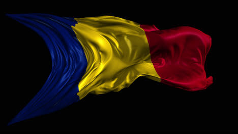 waving romanian flag