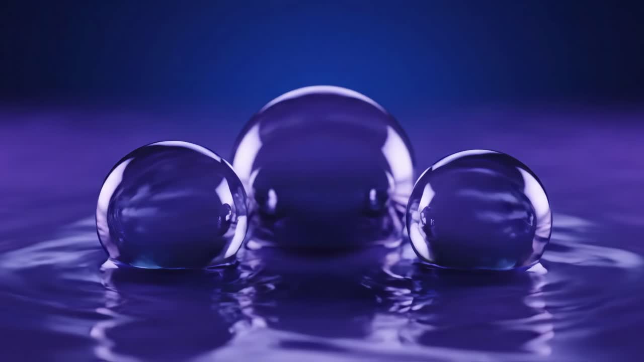 Abstract Spheres on Water Surface