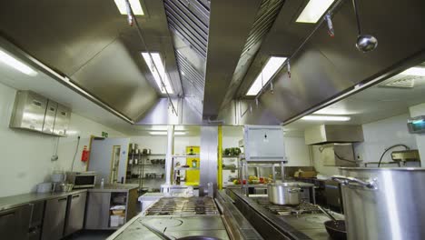 empty kitchen in restaurant
