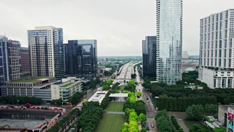 austin cityscape aerial view