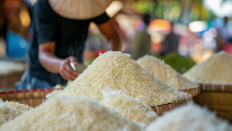 rice at a market