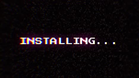 Intentional-digital-artifact-injection-fx-animation,-decoding-a-noisy-scambled-8-bit-text:-installing