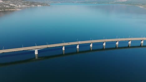 techniti limni polifitou- bridge over polifitou lake in greece