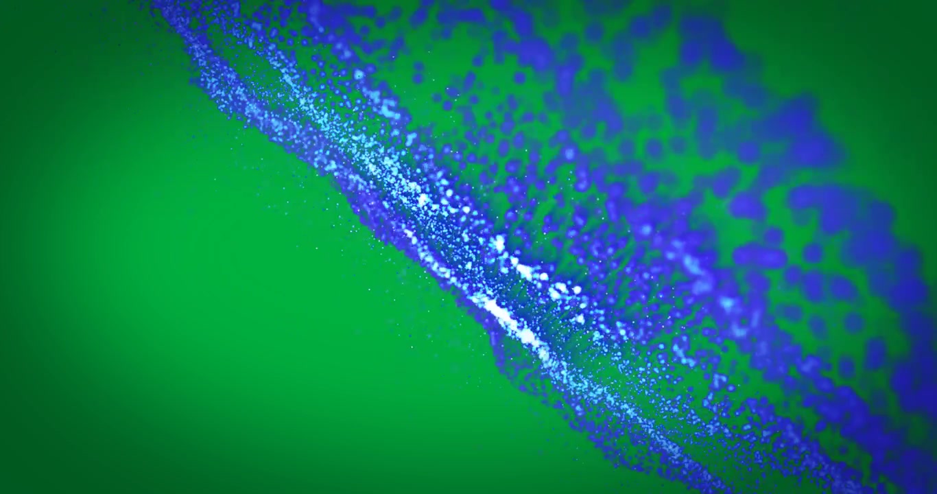 Animazione di una rete digitale che si illumina dal blu al verde e ondeggia su sfondo trasparente