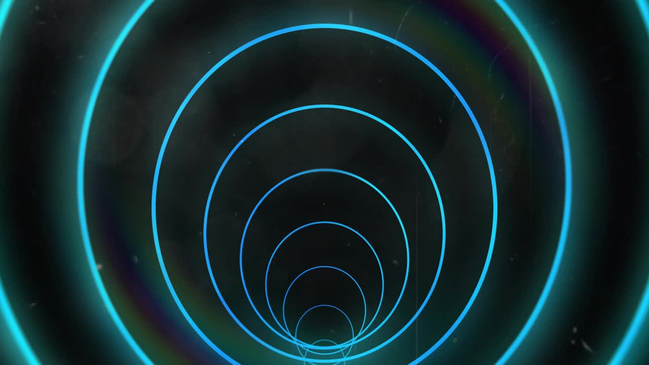 Initial red streaks on right side starting green bell rocking and rotating, signaling ringing pulse