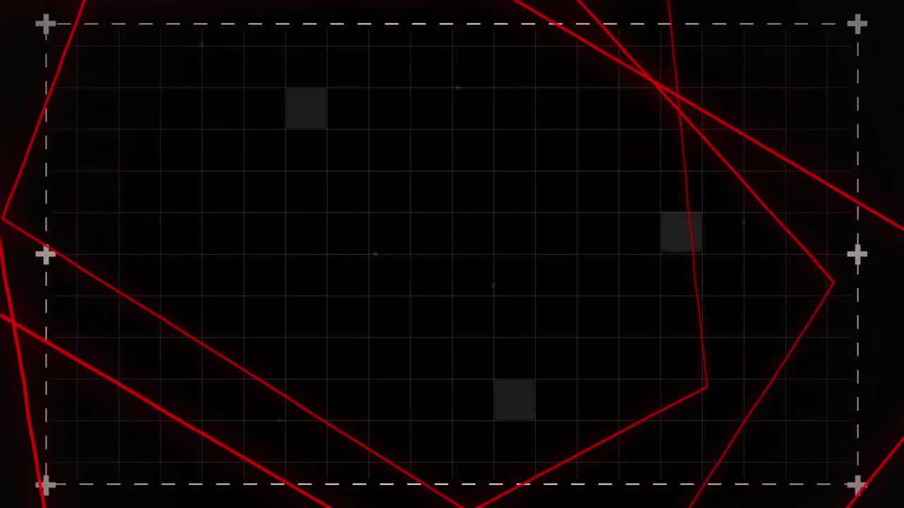 Geometric shapes on black background