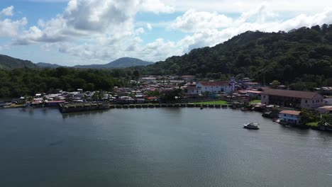 portobelo, colón imágenes aéreas del mar caribe