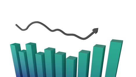 Chart showing changing statistics