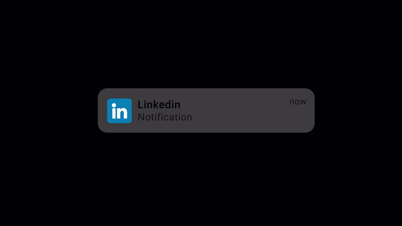 LinkedIn Notification Light Mode Animation