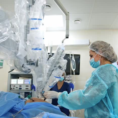 medical robotic surgical arm. robotic surgery for neurosurgery medical robotic futuristic health care medicine