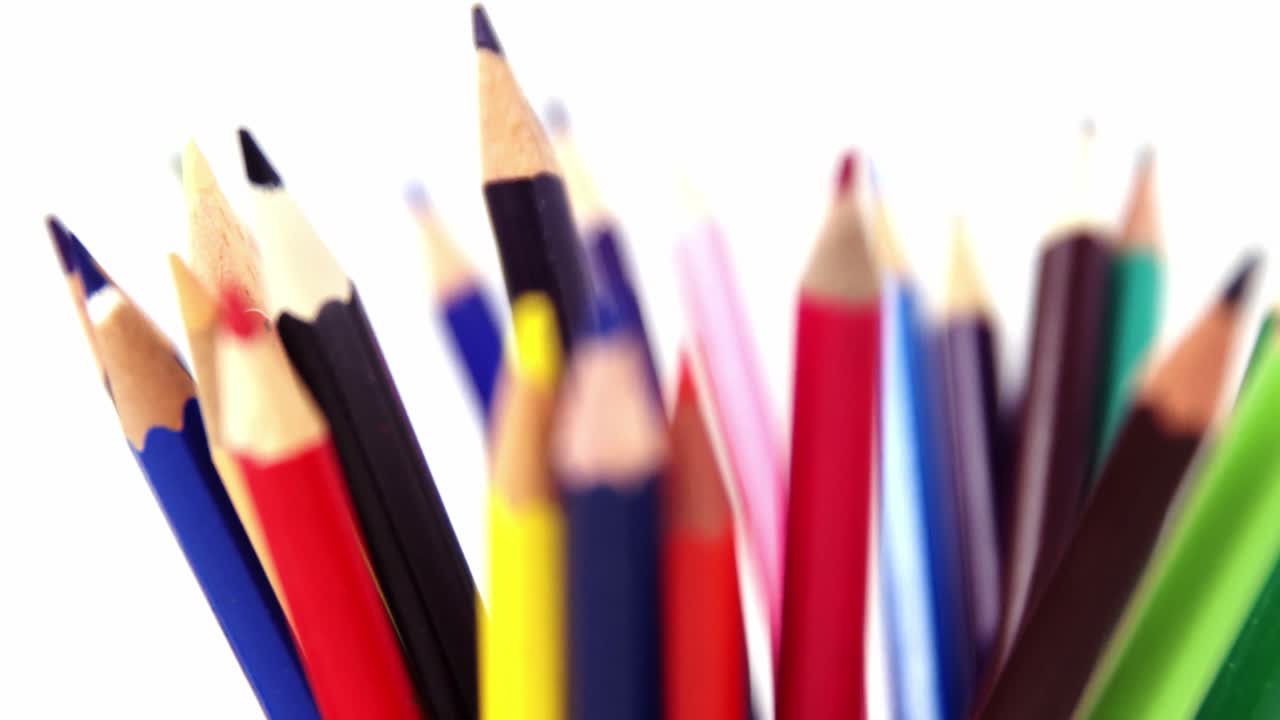 primer plano de un lápiz de color