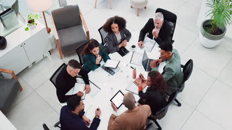 reunión de negocios en una oficina moderna