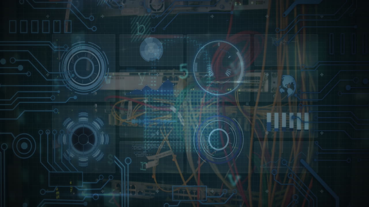 animación del escaneo de alcance y el procesamiento de datos a través del servidor.