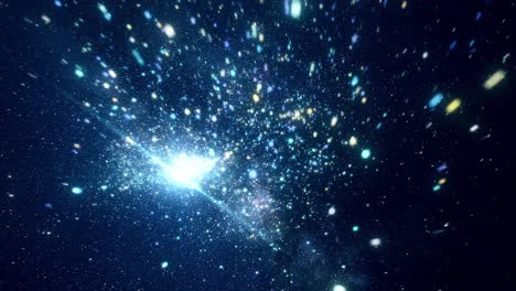 fondo de espacio abstracto con estrellas y brillo