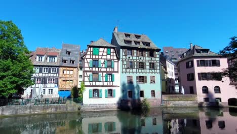 the lovely houses at the canal, in petit france, strassbourg, france, europe