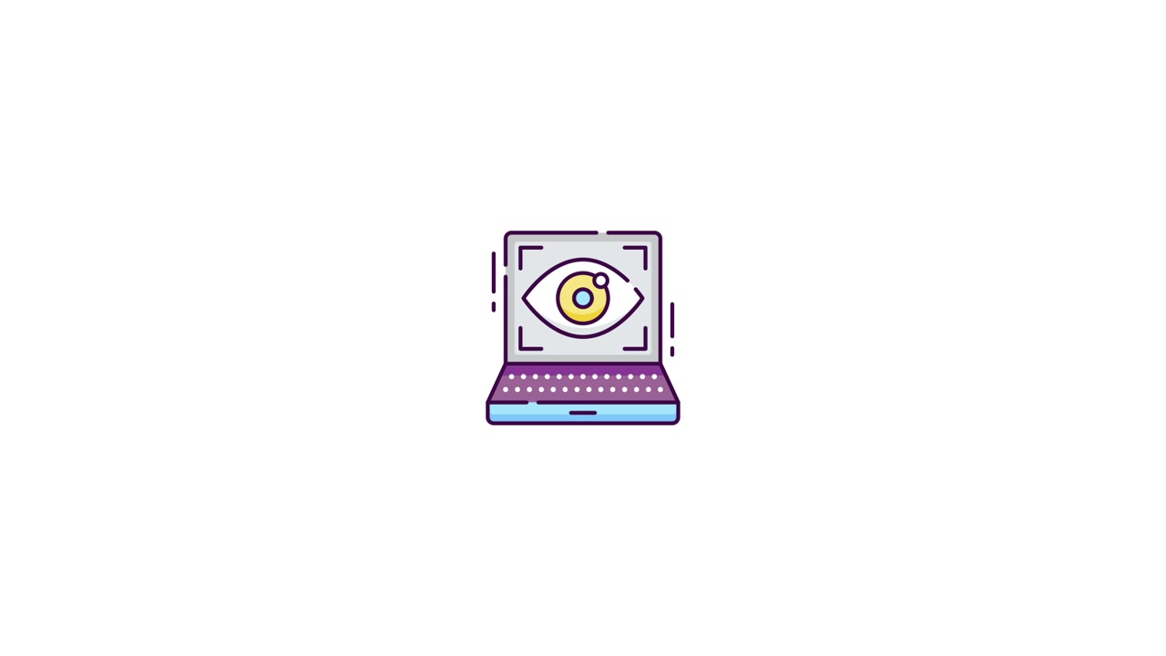 Animated Eye Recognition on Laptop for Biometric Security