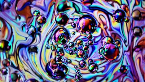 burbujas abstractas de colores