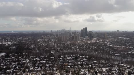 toronto skyline from lawrence park