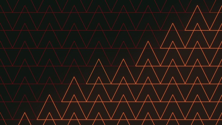 Black and red zigzag triangle pattern with tiling effect