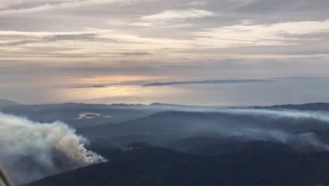 aerial footage of the 2018 california coastal wild fires