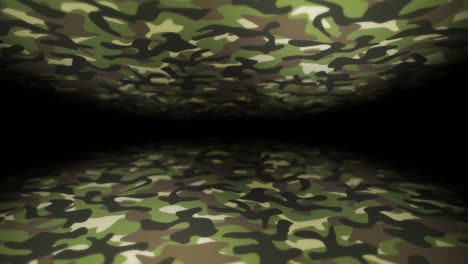 fondo de patrón de camuflaje verde. concepto de uniforme militar. línea abstracta y textura de onda. animación de bucle.
