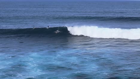 Drone video of surfers missing big wave in Margaret River